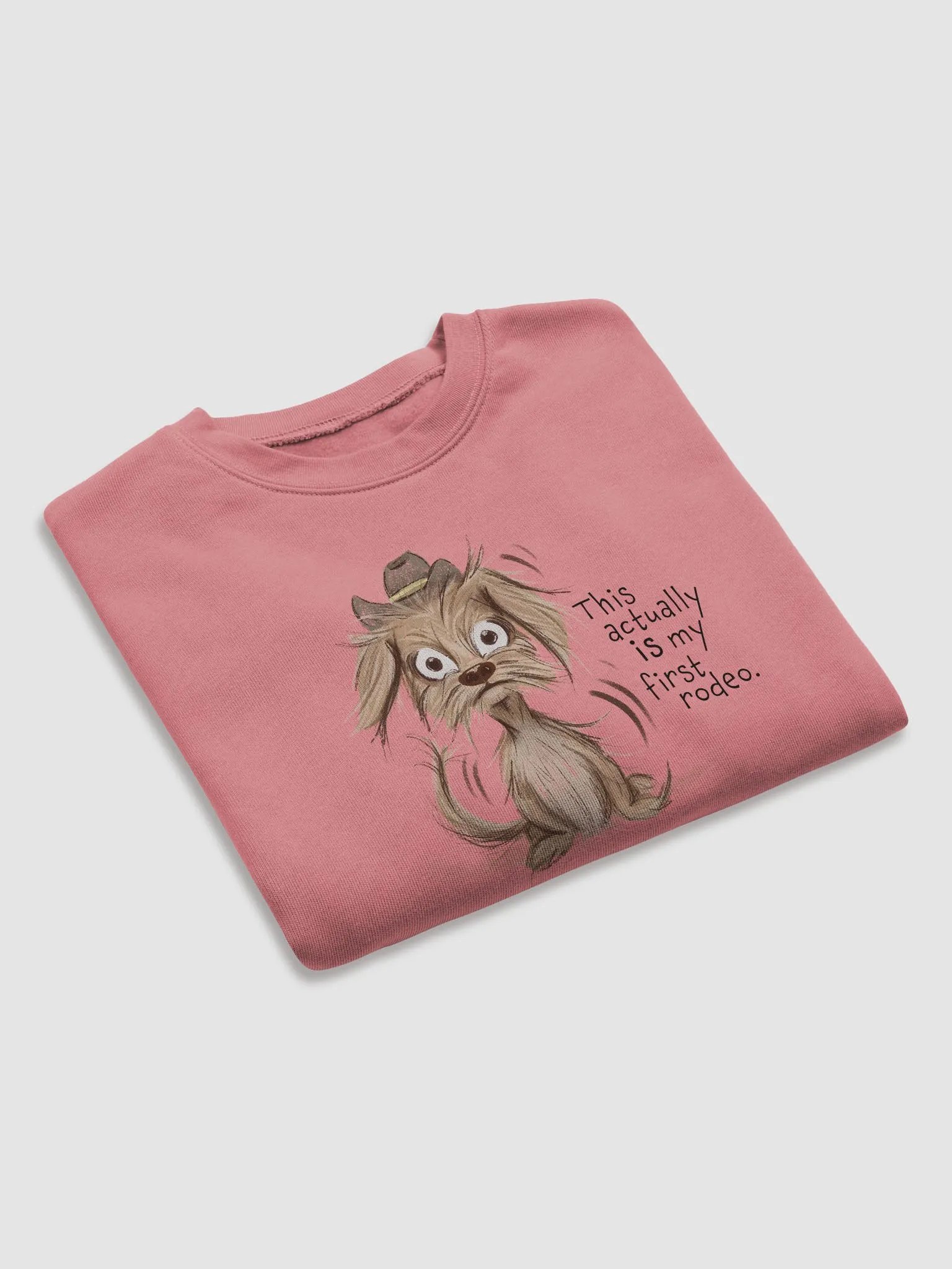 Anxious Pup Cropped Sweatshirt Mauve product image (4)