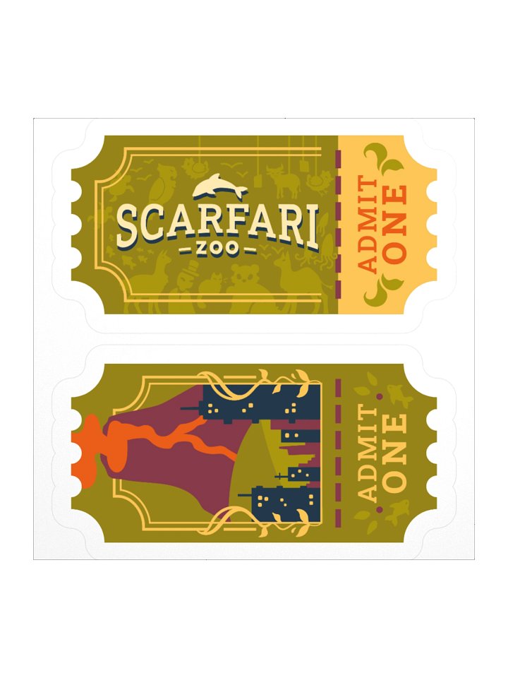 Scarfari Tickets Stickers product image (2)