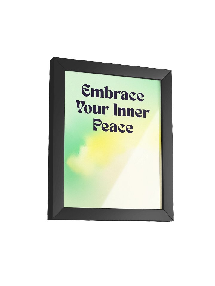 " 🌿 Mint + Yellow + Cream — "Embrace your inner peace" product image (6)