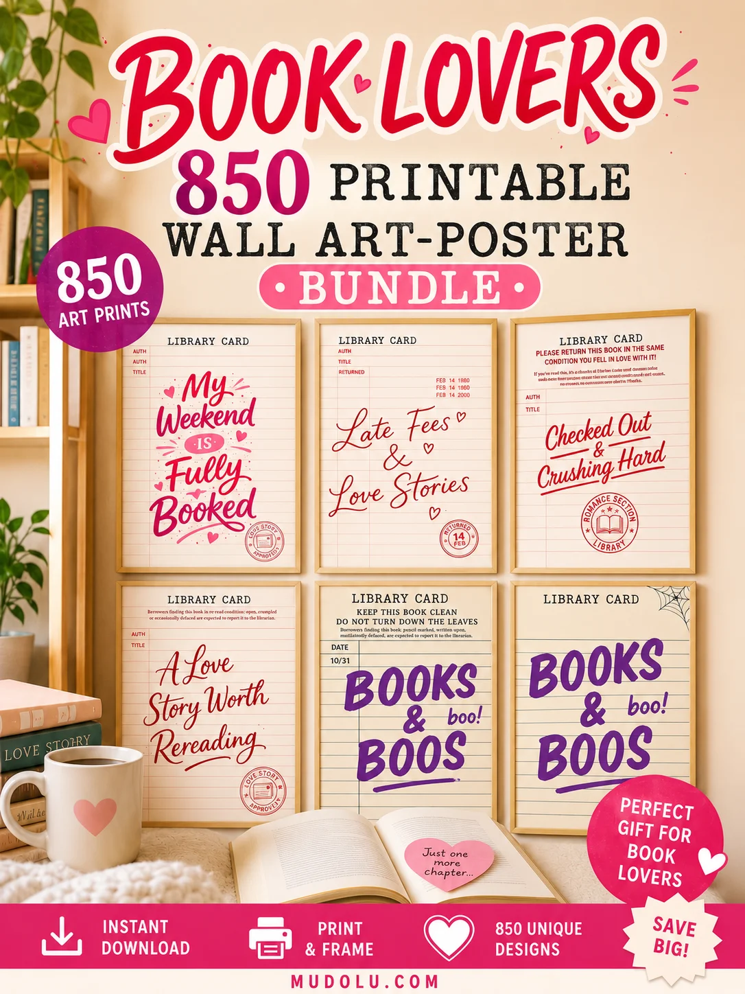 850 Printable Book Lover Bundle product image (2)