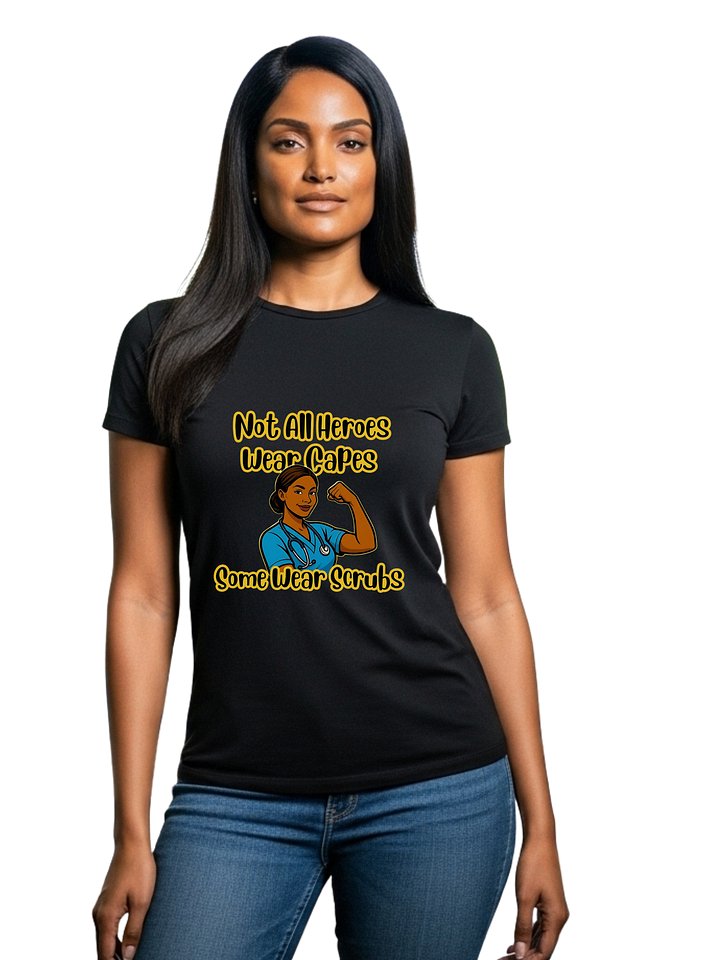 Not All Heroes Wear Capes Some Wear Scrubs T-Shirt – Nurse, Doctor & Healthcare Worker Appreciation Tee product image (1)