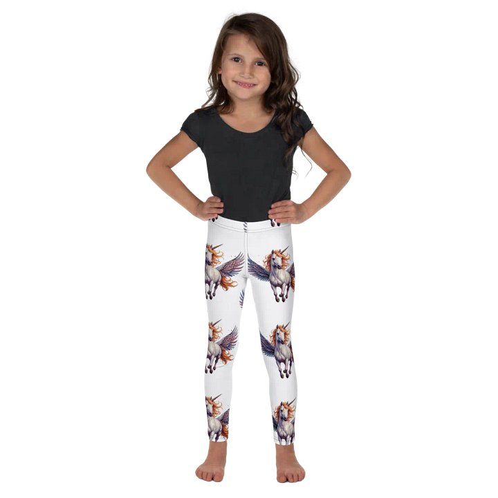 Winged Unicorn Fantasy Kids Leggings product image (1)