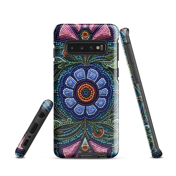 Faux-Beaded Floral Samsung® Tough Case product image (1)