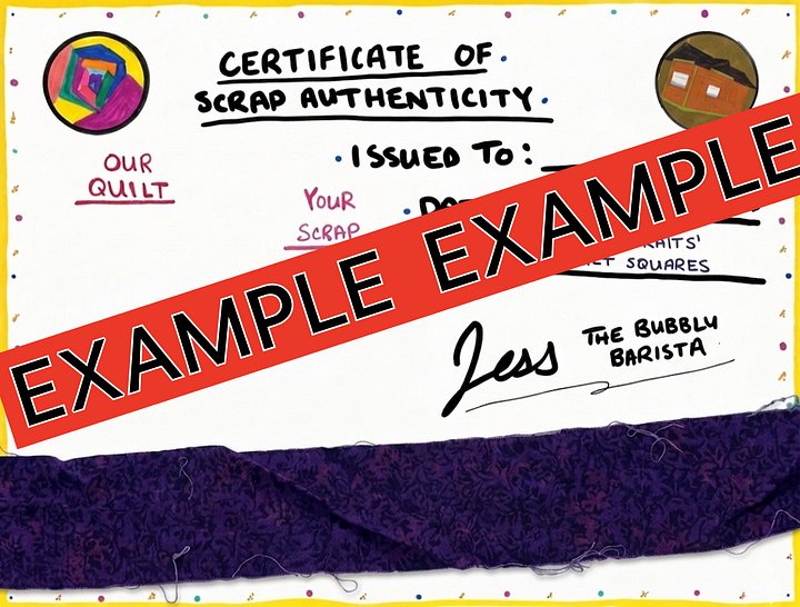 D 6 "THE PORTRAITS" Certificate of Scrap Authenticity product image (2)