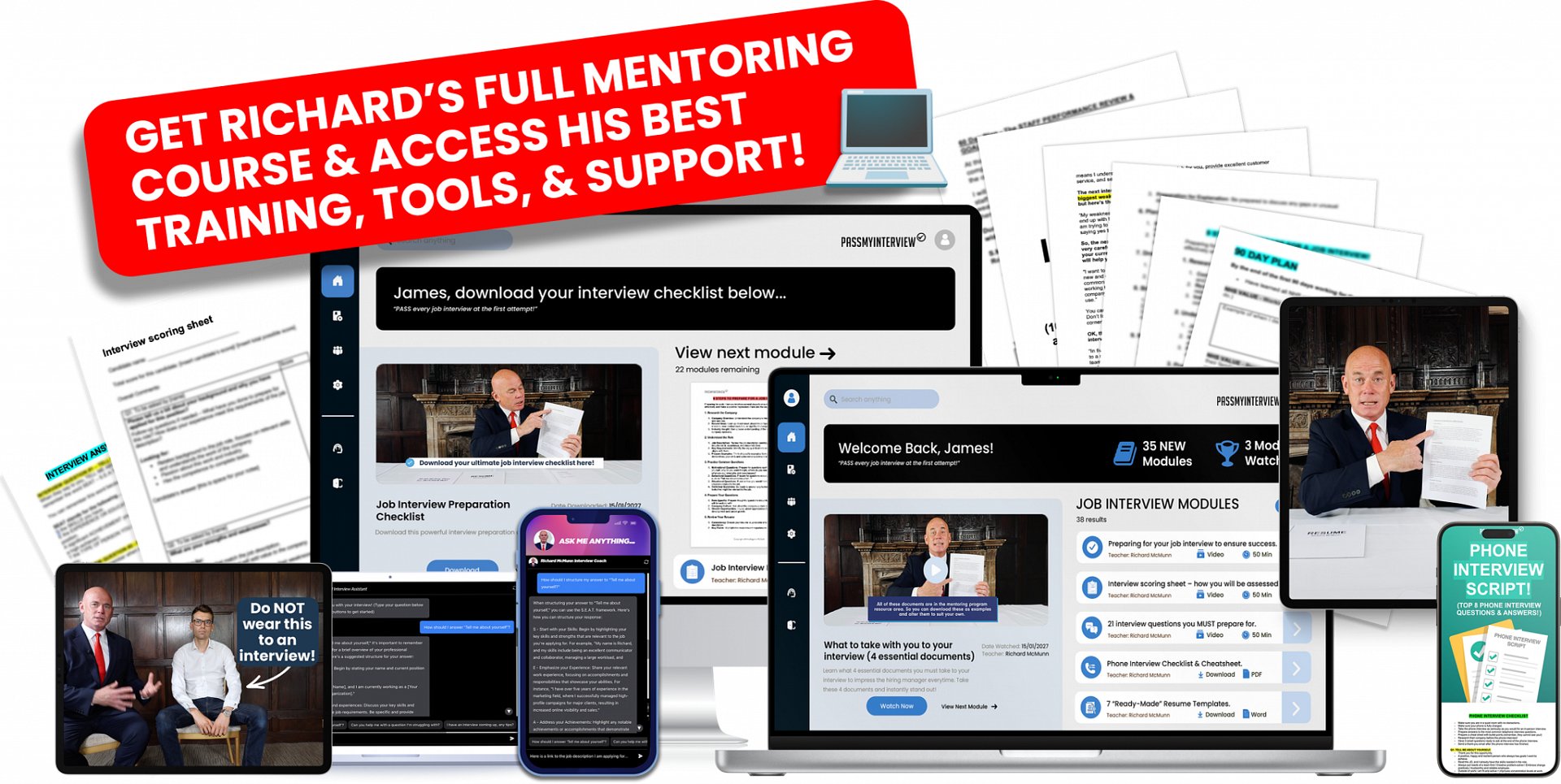 RICHARD MCMUNN'S ULTIMATE JOB INTERVIEW MENTORING PROGRAM! product image (1)