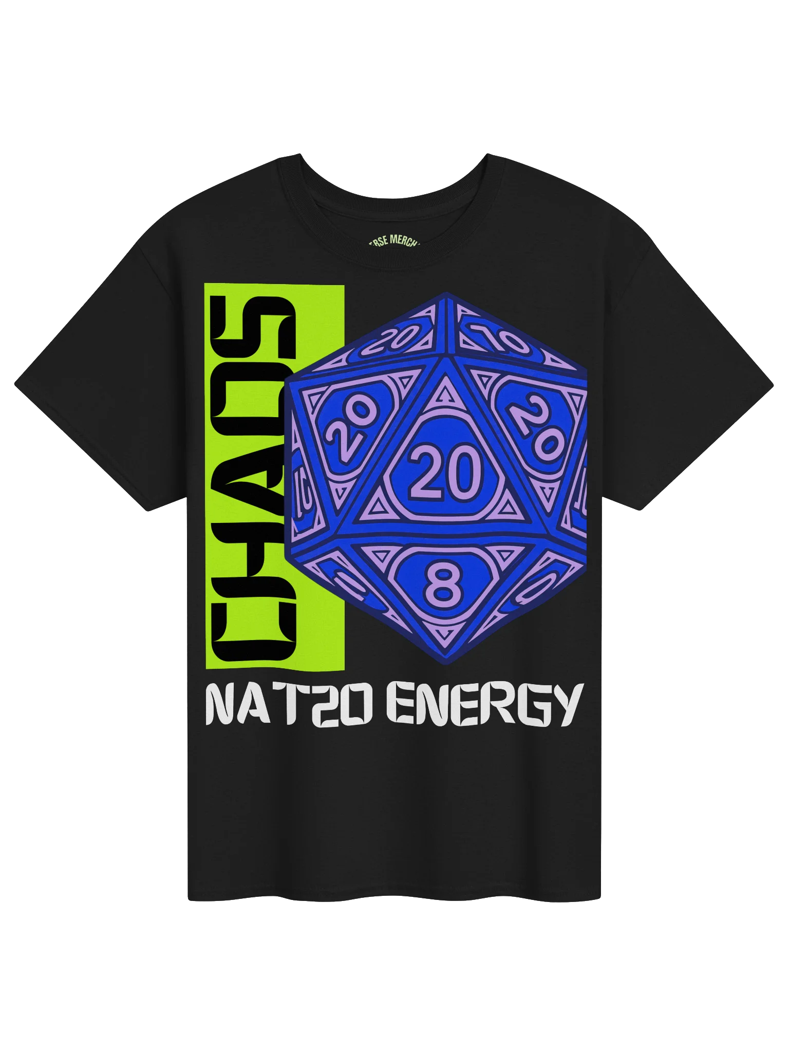 NAT20 Energy Neon Dice Logo Tee product image (1)
