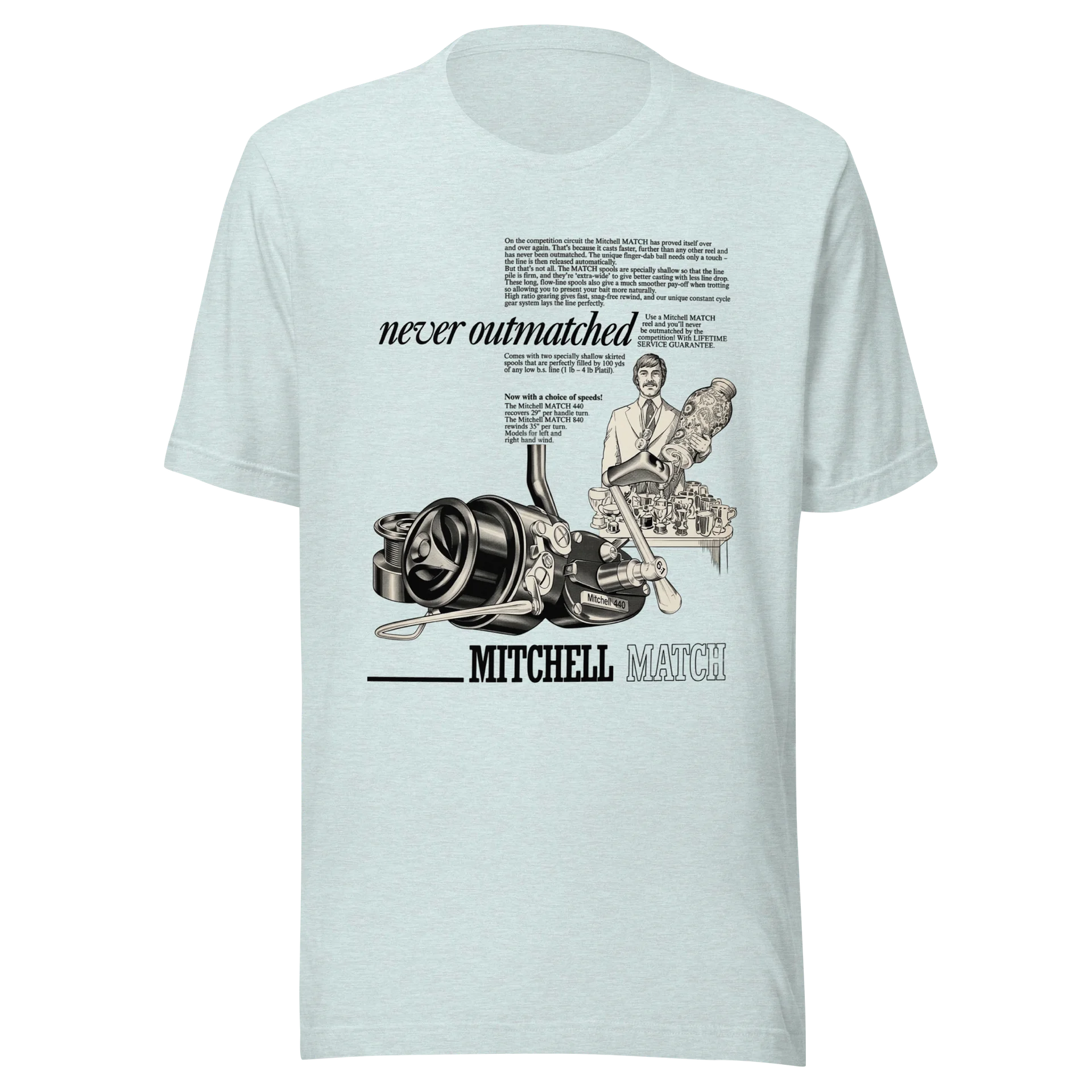 Mitchell 440a Match Reel T-Shirt product image (13)