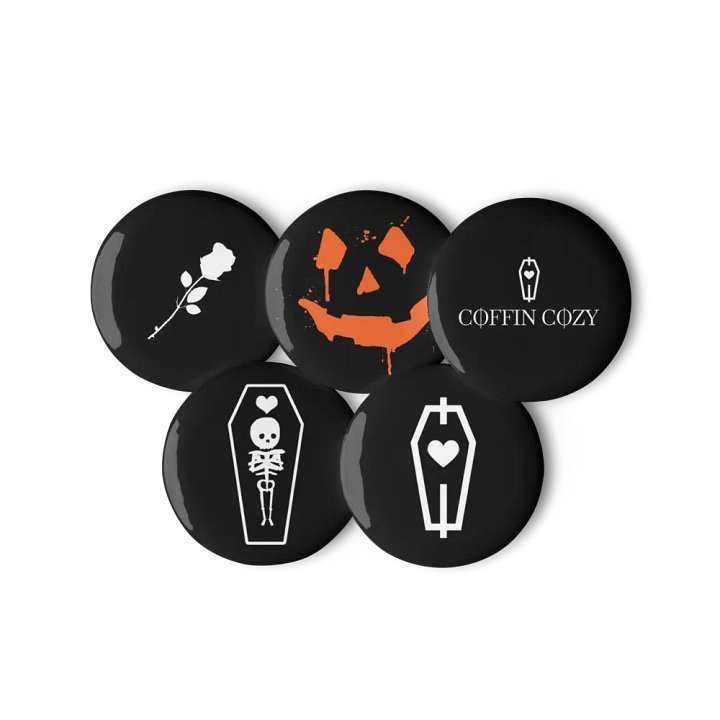 Black Button/Pin Pack product image (2)