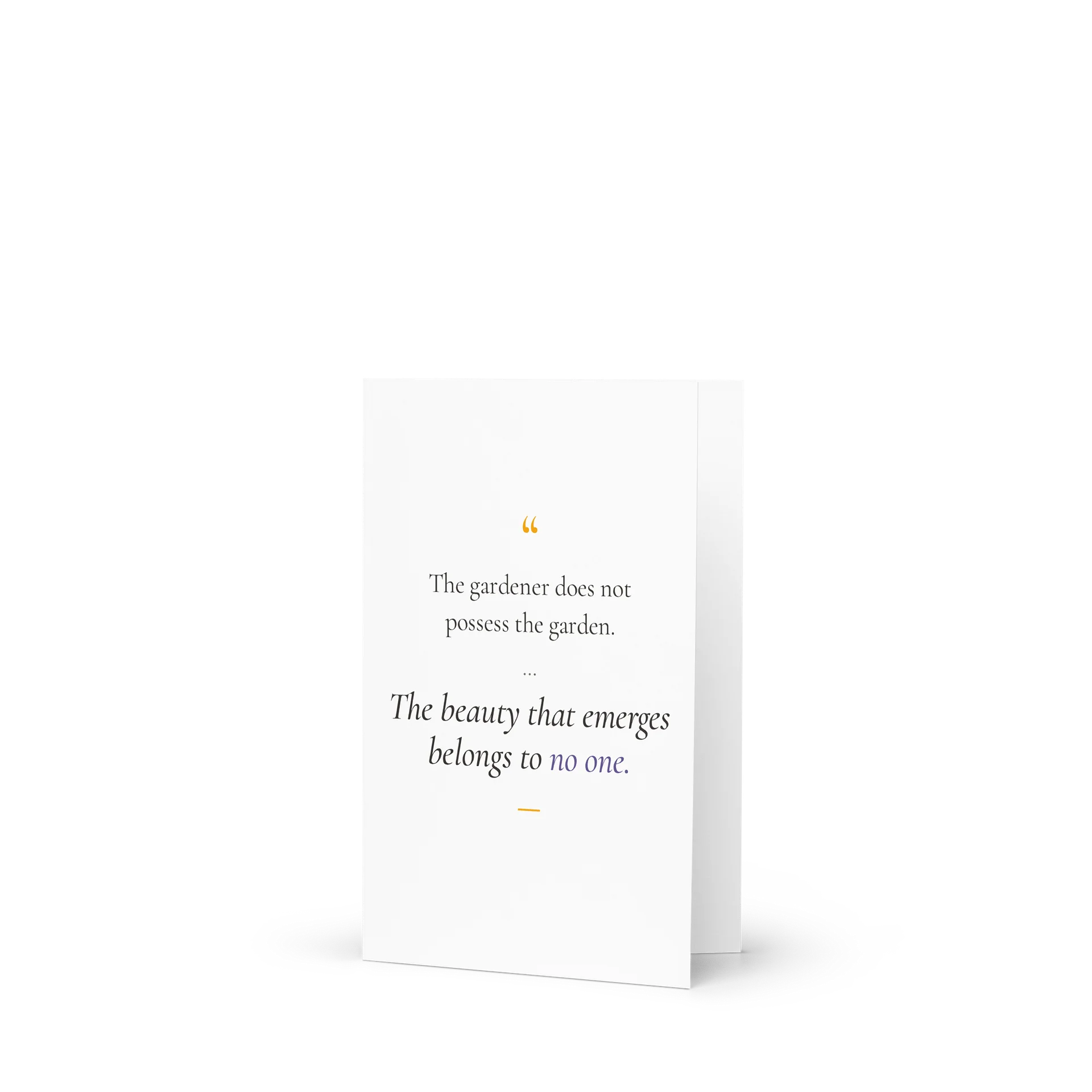 The Garden Belongs to No One Greeting Card product image (1)