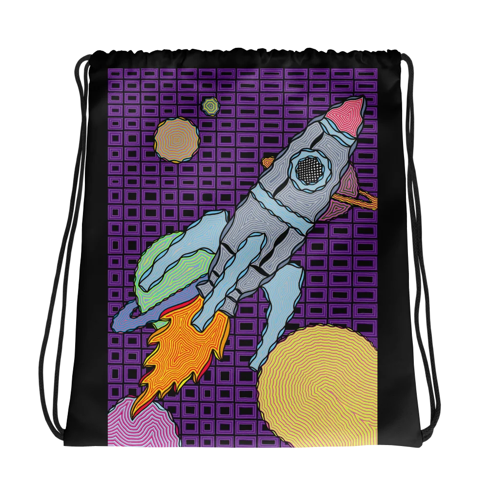 Drawstring Bag (Space v1) product image (1)