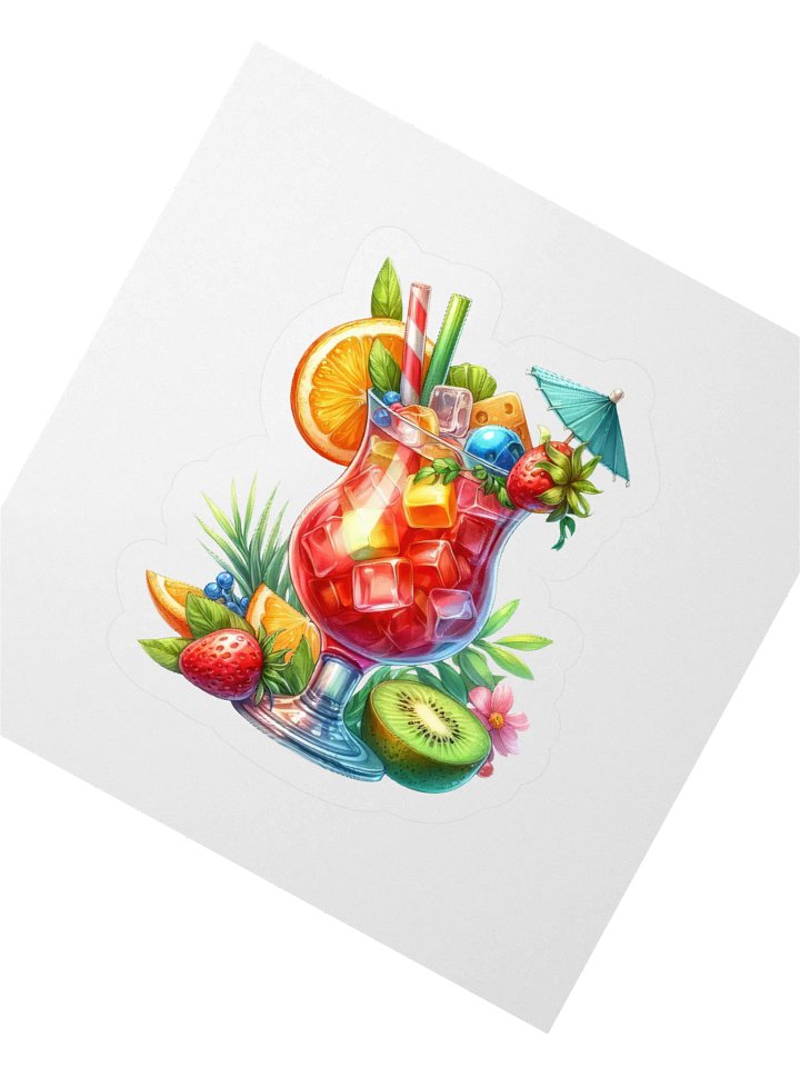Summer Drink Kiss Cut Stickers. product image (2)