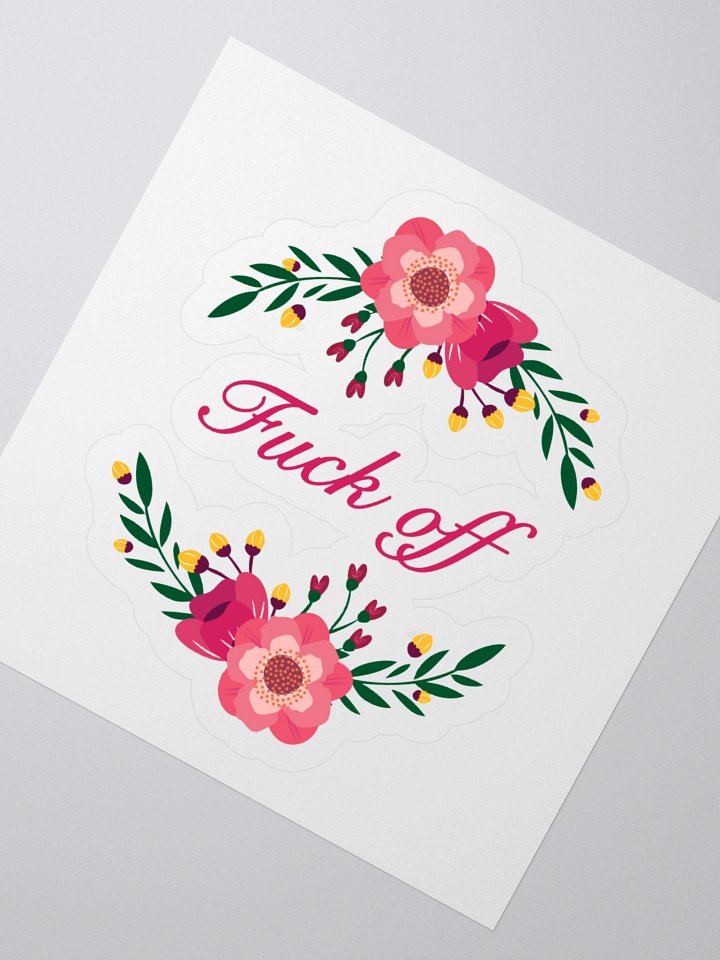 F Off Kiss Cut Sticker product image (6)