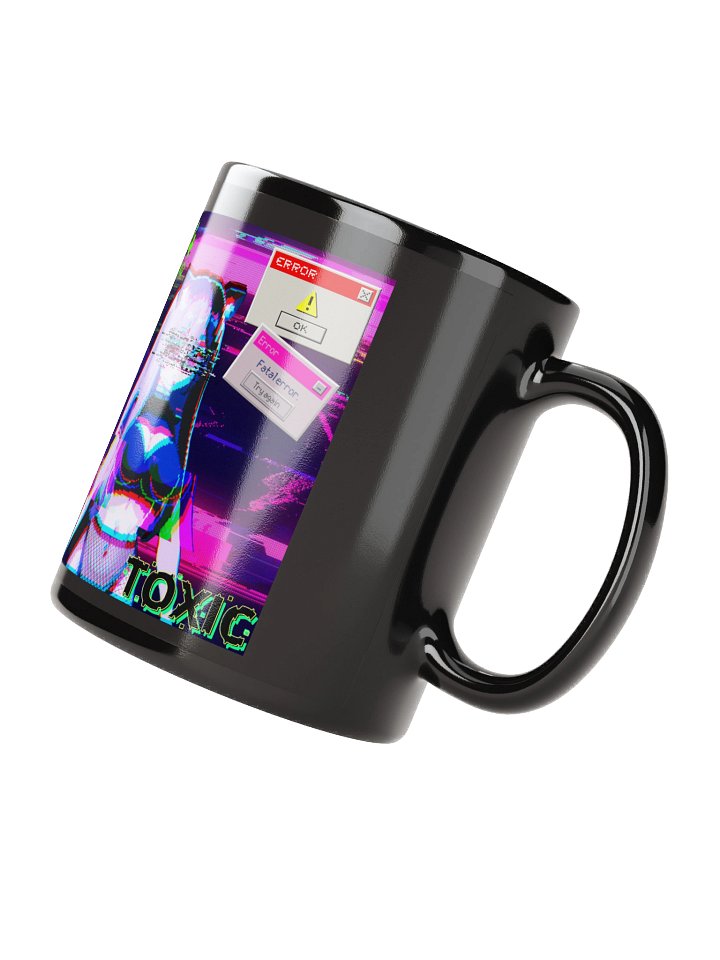 Neko Error.exe Black Glossy Mug product image (2)