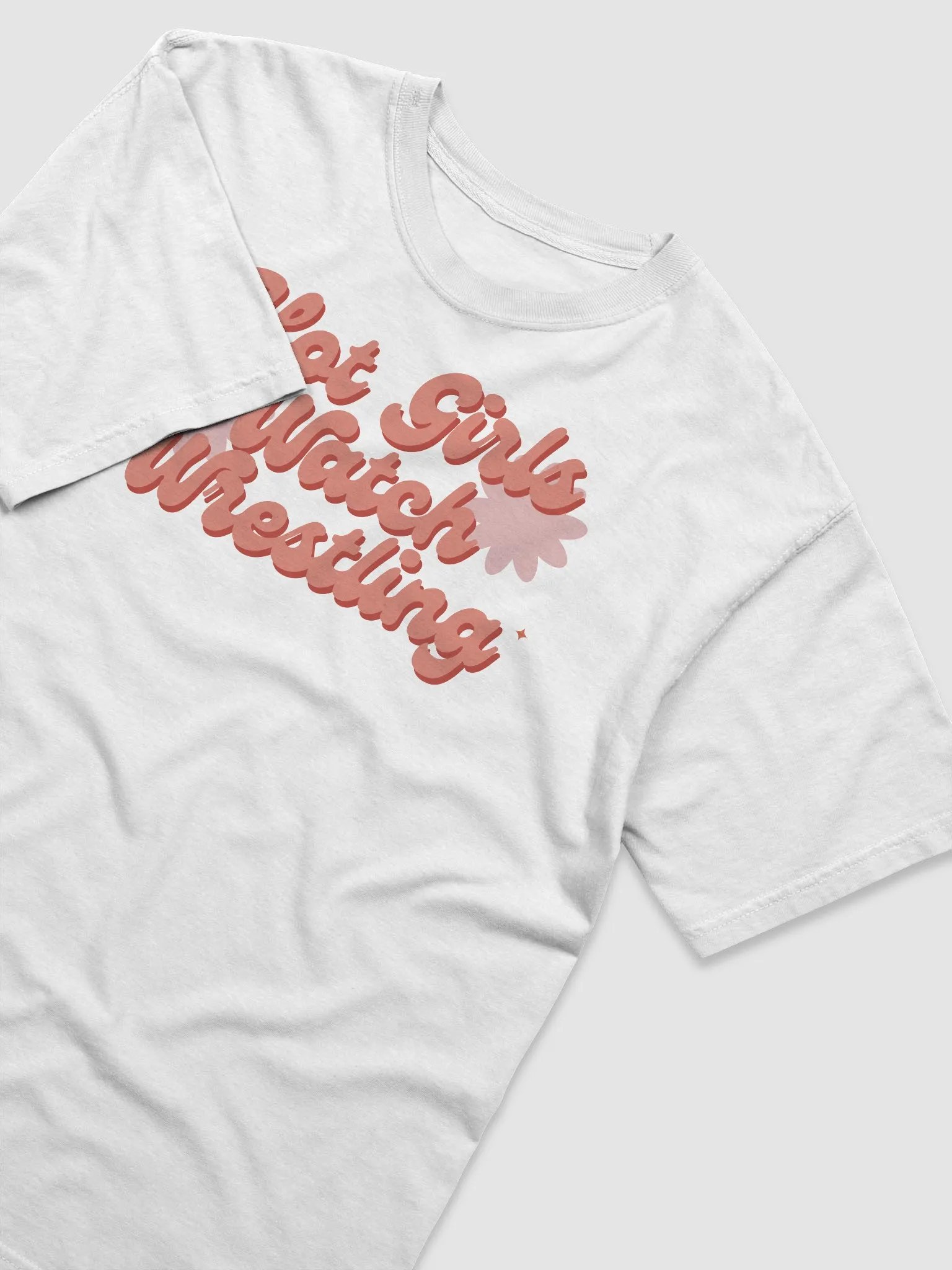 Hot Girls Watch Wrestling Short Sleeved T-Shirt product image (2)