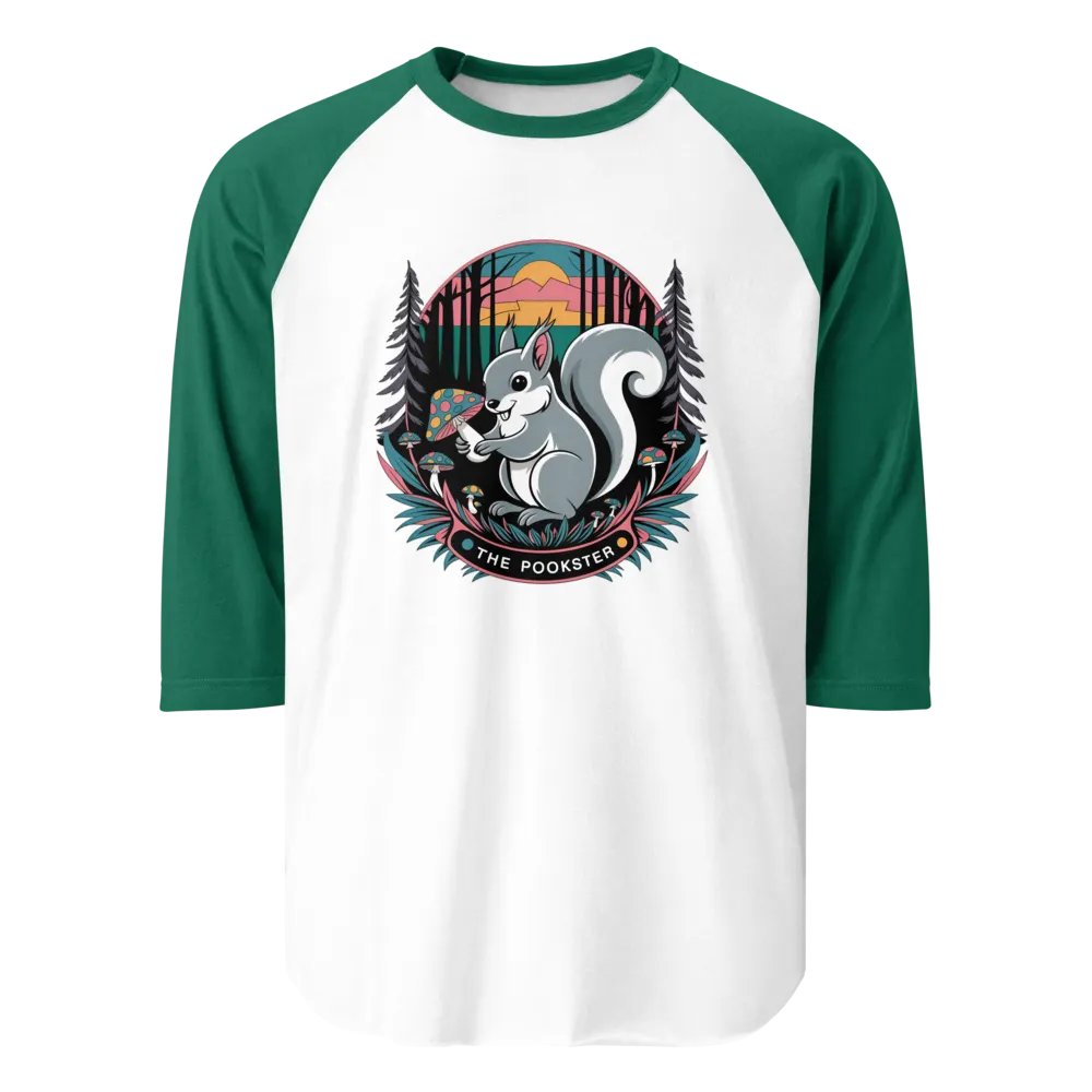 Sunset Mushroom Squirrel Raglan Tee product image (1)