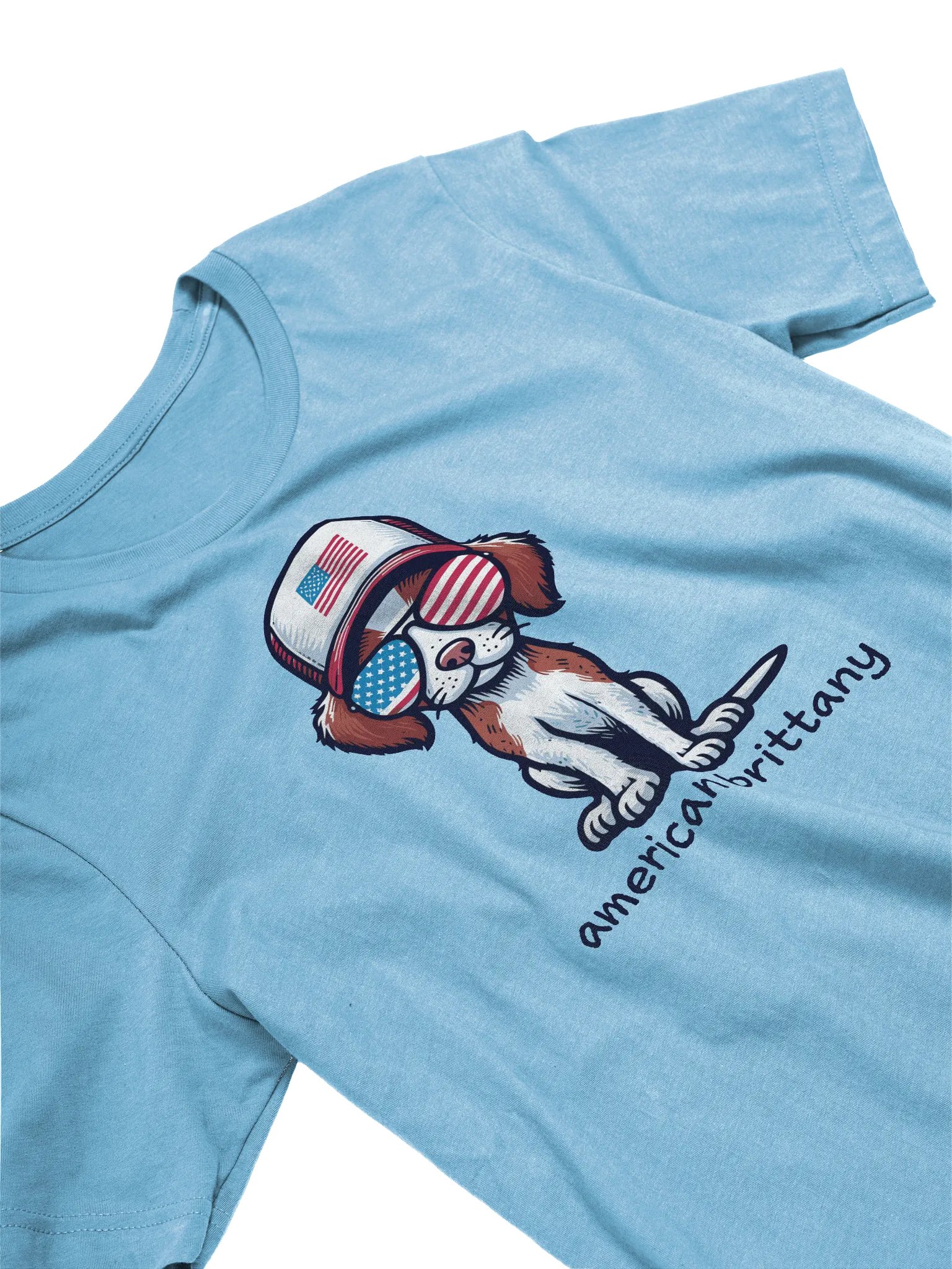 Patriotic American Brittany T-Shirt product image (2)