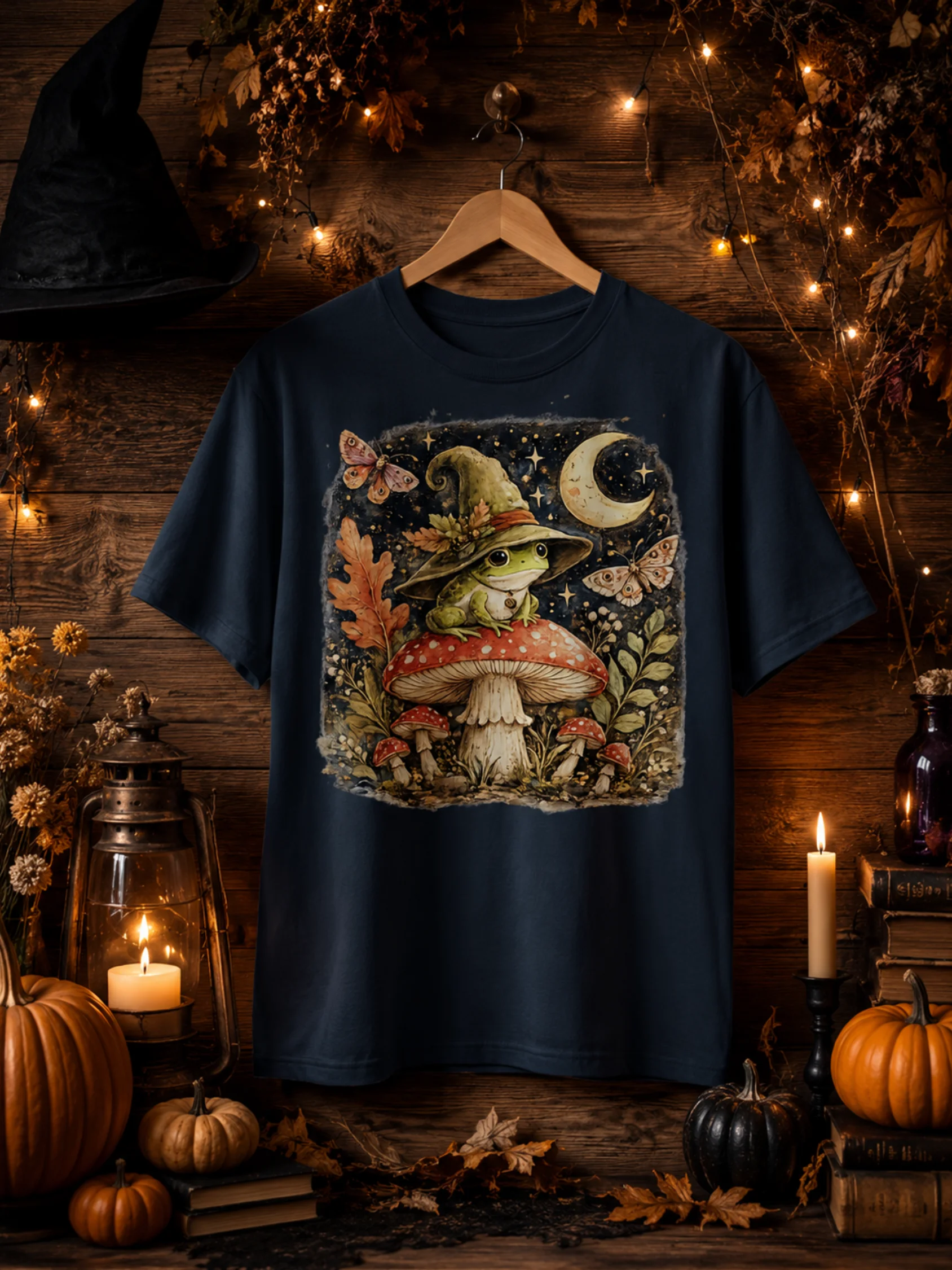 Moonlit Frog Witch Tee product image (1)