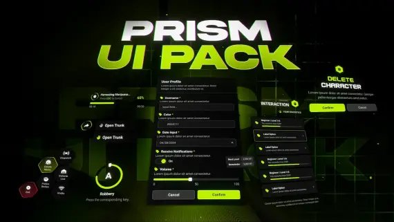 FiveM UI Pack | Complete Interaction Library [ QB / ESX / QBOX ] product image (1)