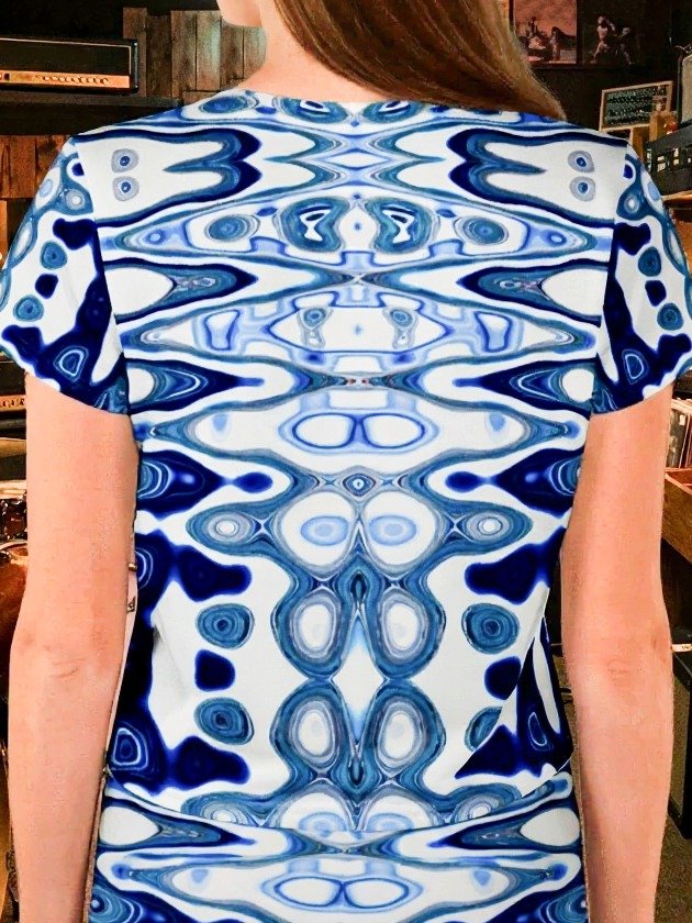 Blue Vortex Crop Tee product image (2)