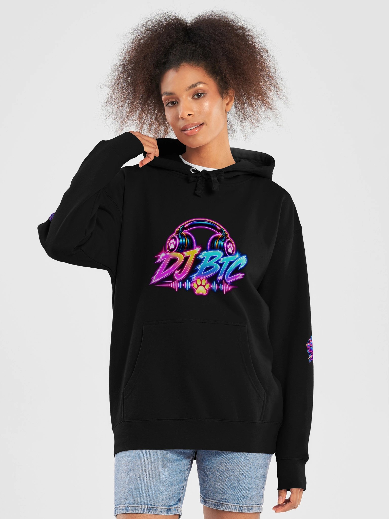 DJ BTC – Bob Thunder Cat Neon Nights Hoodie product image (5)