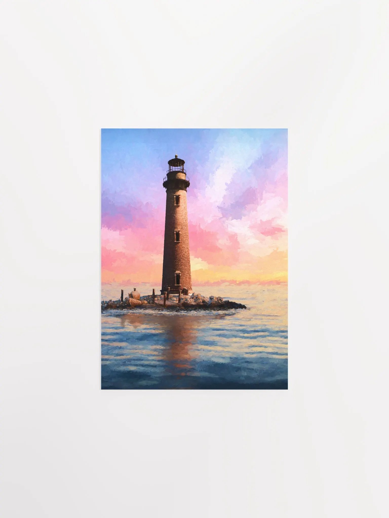 Sand Island Lighthouse – Mobile Alabama Studio Art Print product image (1)