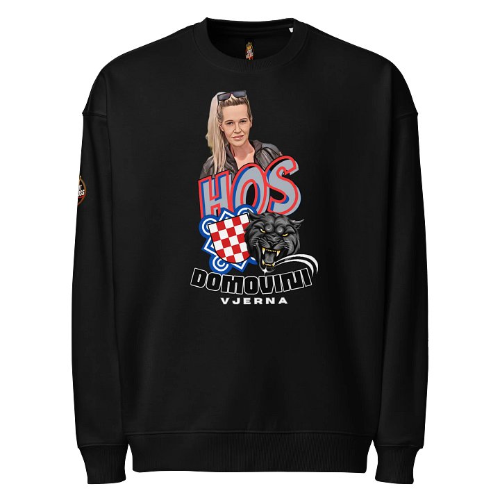 HOS Panter Domovini Vjerna Organic Oversized Sweatshirt product image (1)