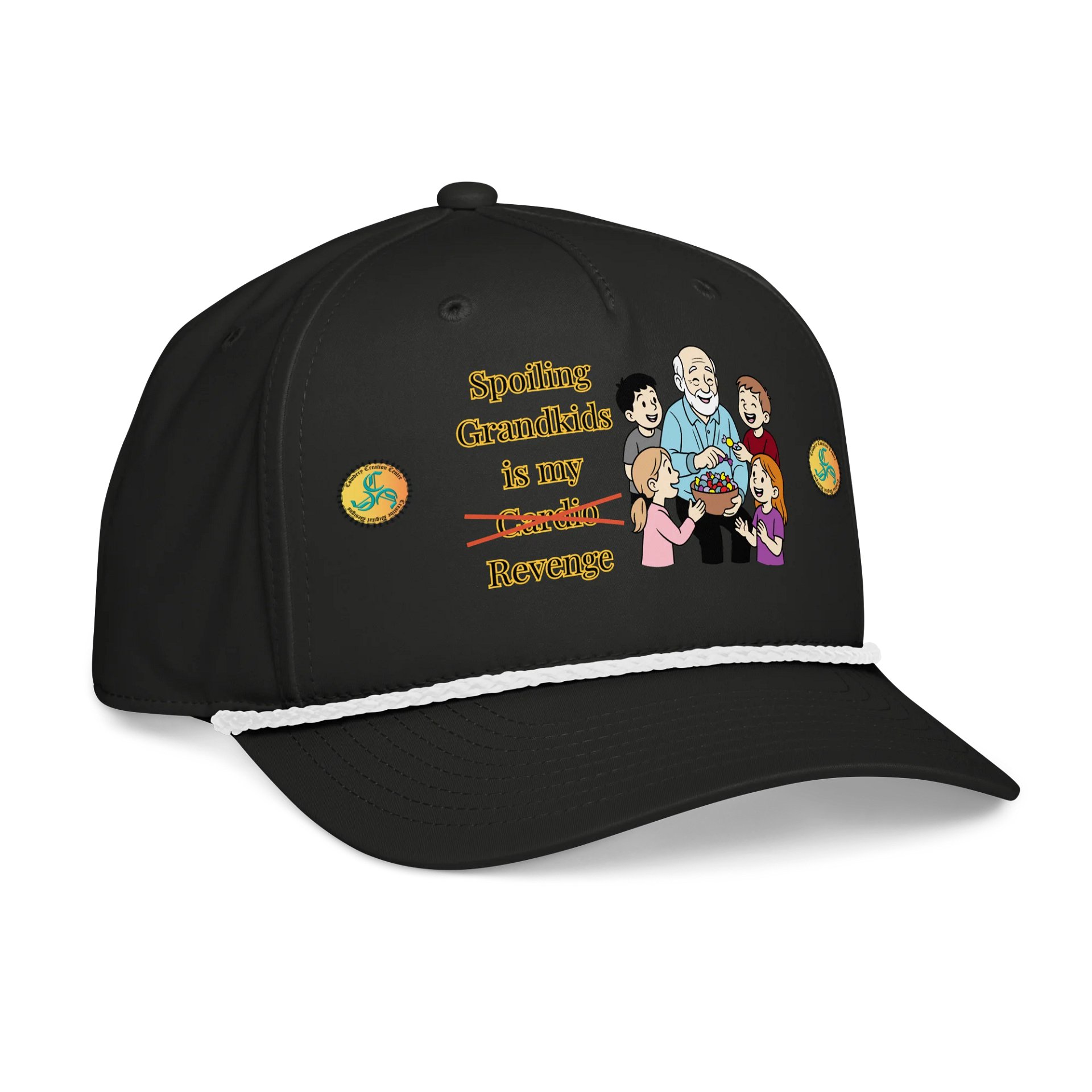 Spoiling Grandkids is my Cardio (Male) Richardson Five-Panel Classic Rope Cap product image (4)