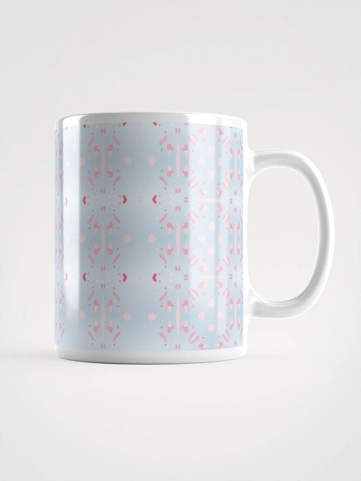 Pink Splashes & Red Hearts Ceramic Mug product image (1)