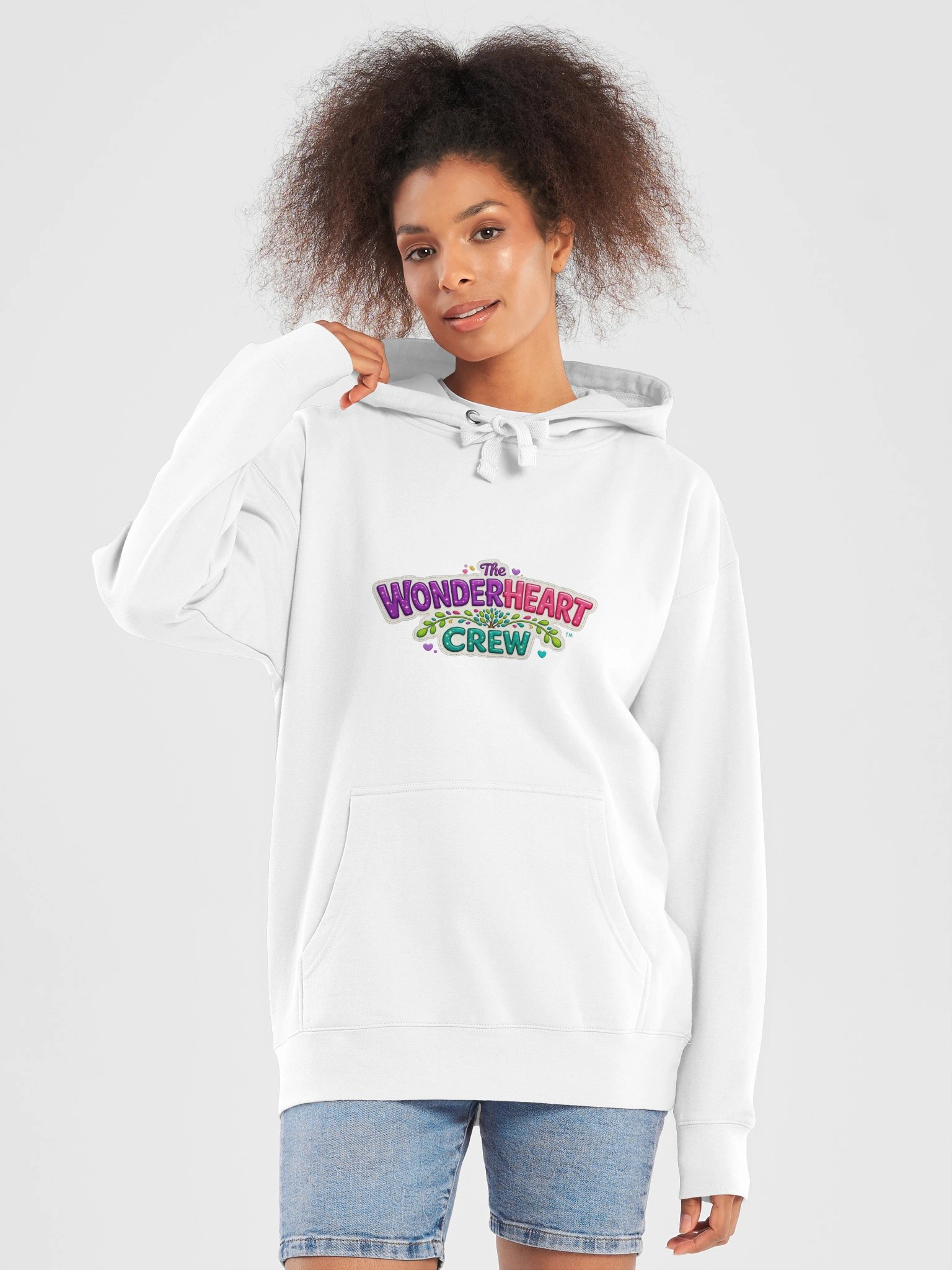 Wonderheart Crew Hoodie - Large Logo Front product image (1)