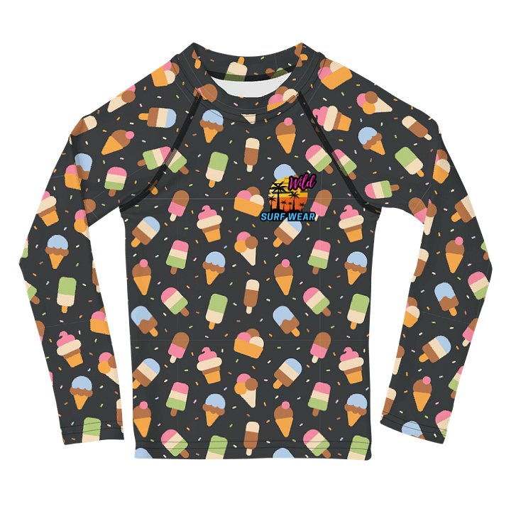 Wild Ice Cream Kids Rash Guard product image (1)