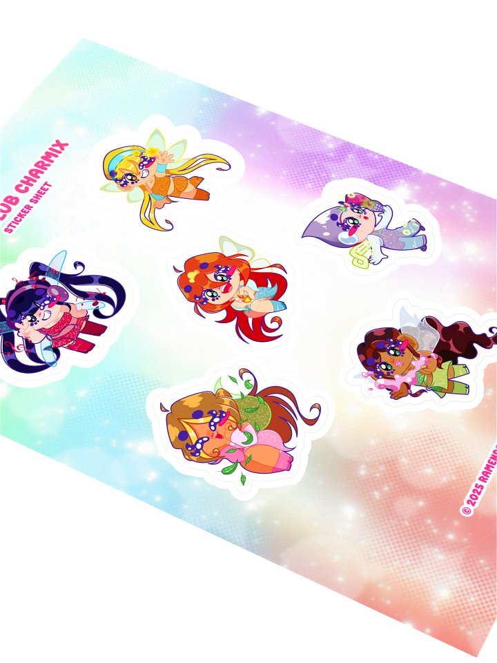 Winx Club Chibi Charmix Sticker Sheet product image (2)