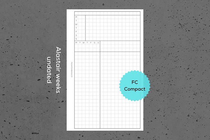 weekly tasks - Alastair style - FC Compact - 2026 product image (1)