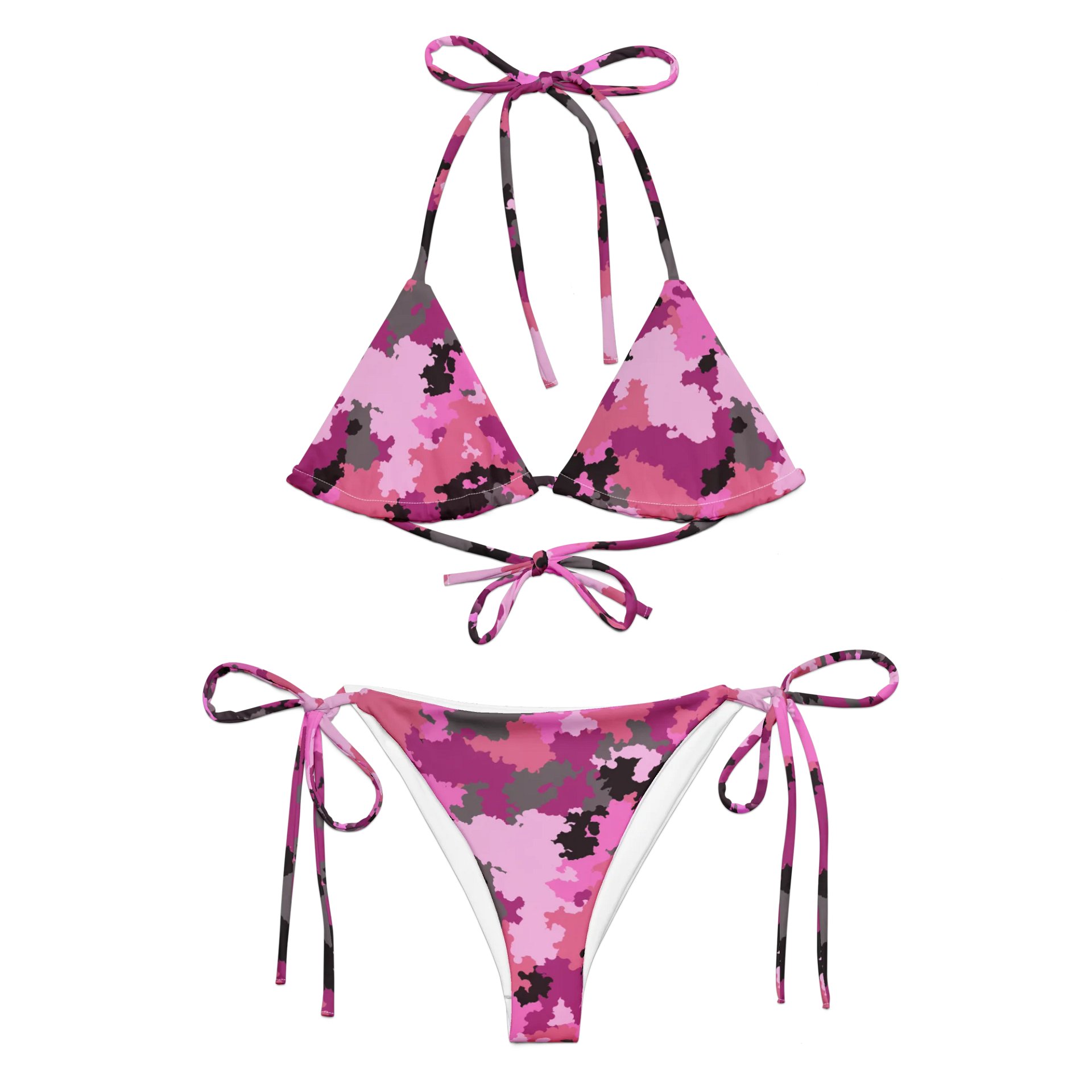 String Bikini Set-Pink Camo product image (6)