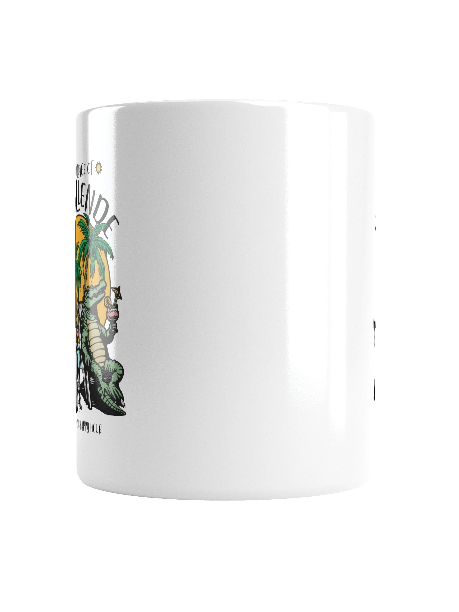 The Village of De Allende TV Florida USA Fun Manatee Alligator Design Coffee Mug product image (17)