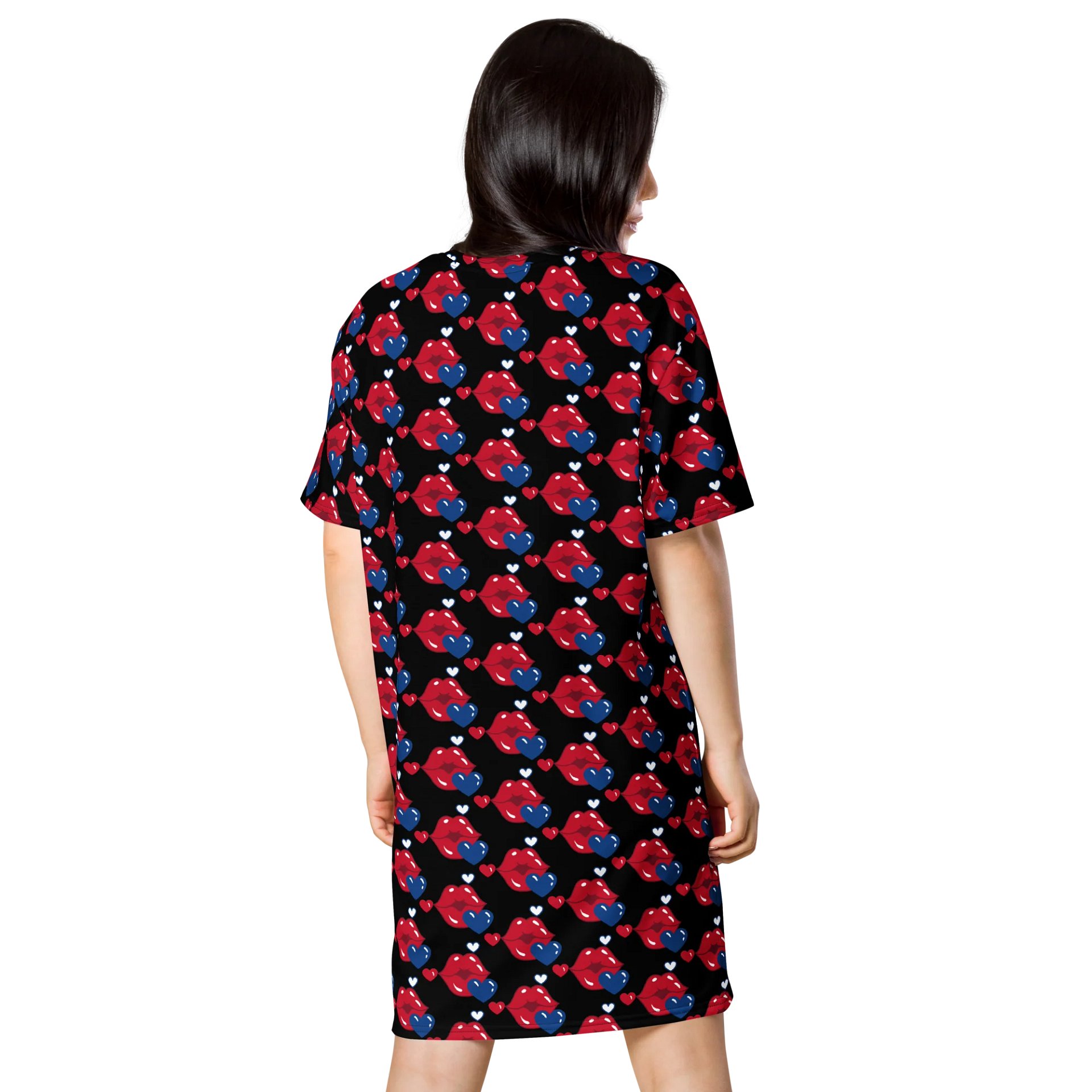 Lip Chic All-Over T-Shirt Dress product image (2)