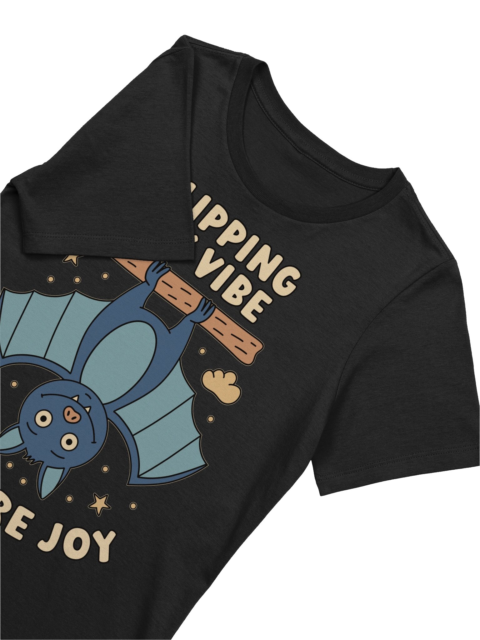 Flipping My Vibe to Pure Joy Cute Silly Funny Bat Women's Relaxed-fit T-shirt product image (2)