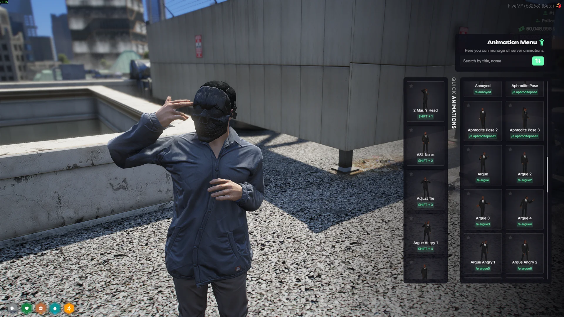 Animation Menu V2 +9500 Animation GIF Features | Fivem Emote Menu Script [ QB / ESX / QBOX ] product image (2)