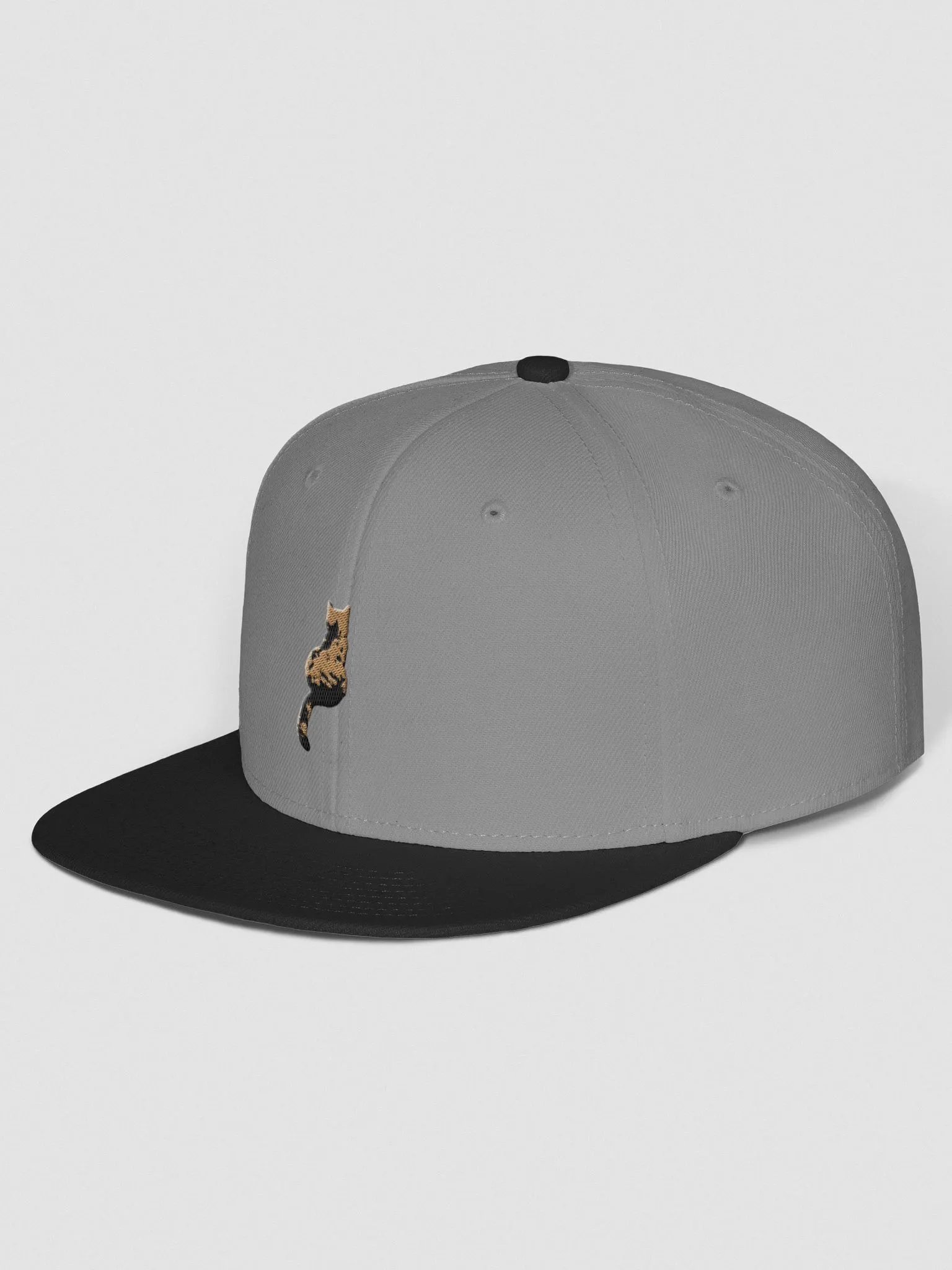 Cat Scoliosis Colored Threads Flat Snapback product image (2)