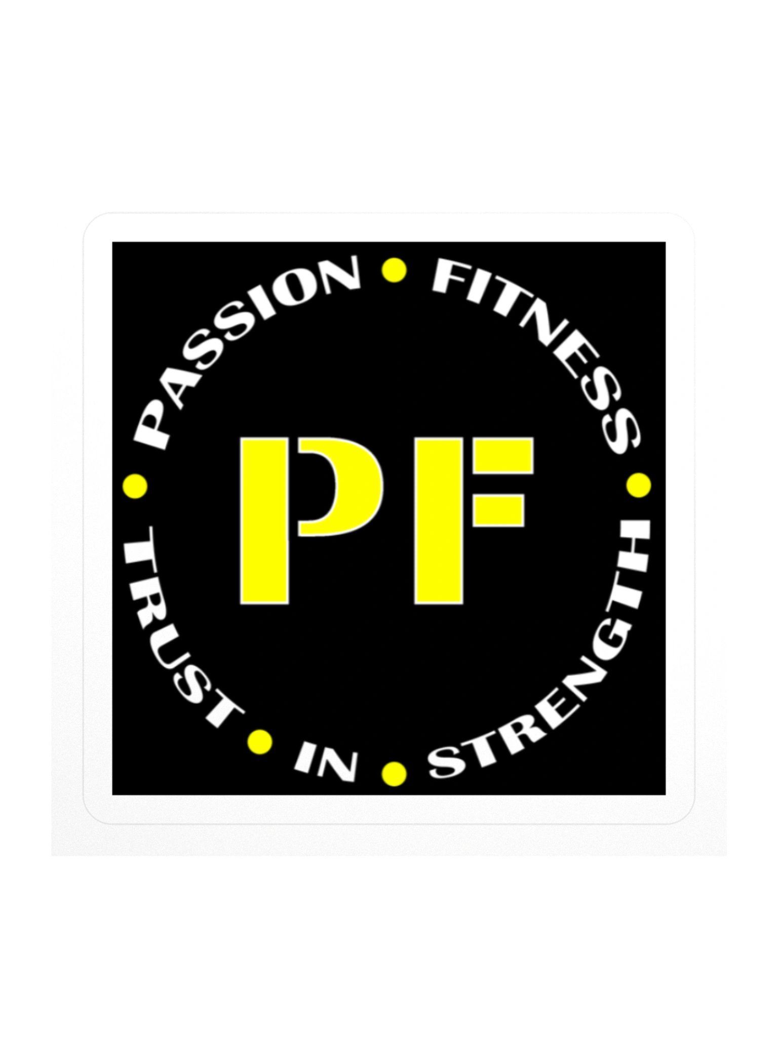 Passion Fitness Kiss Cut Sticker product image (1)