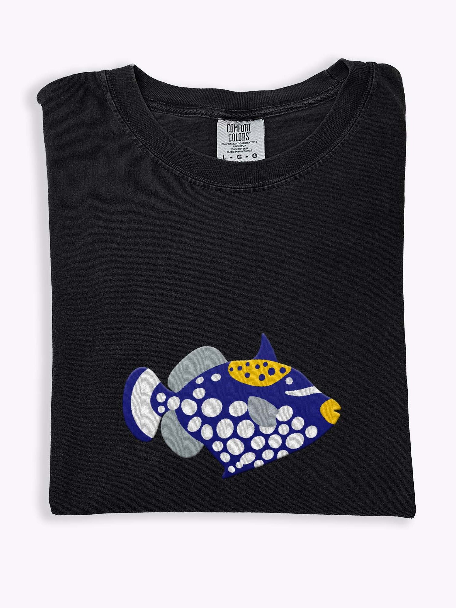 Clown Triggerfish(Version 2) Premium T-Shirt (Embroidered) for Reef and Marine Aquarium Lovers product image (1)