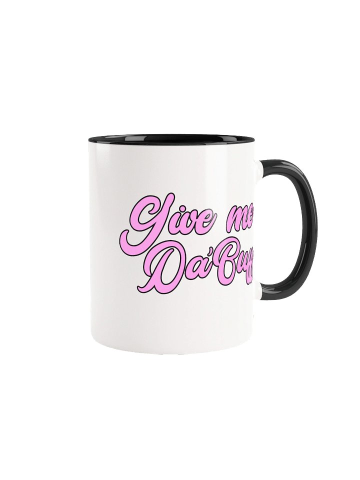 Give Me Da'Buff Pink Script Ceramic Mug product image (1)