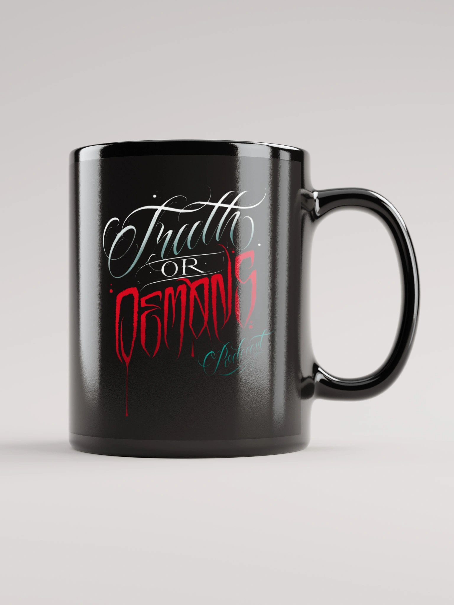 Black Truth or Demons Logo Mug product image (1)
