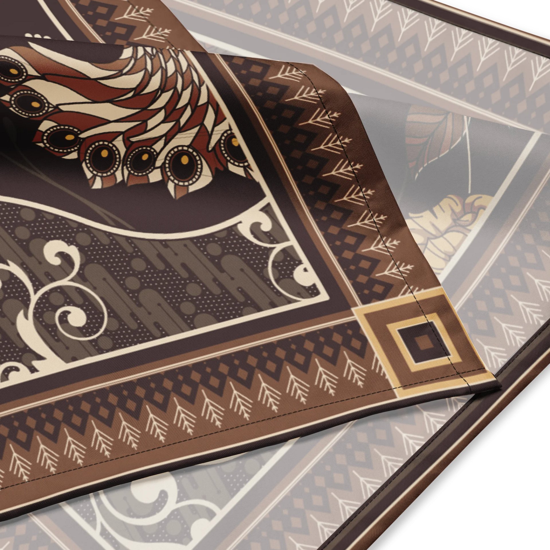 Unique Vintage Batik Bandana with All-Over Print Design product image (2)