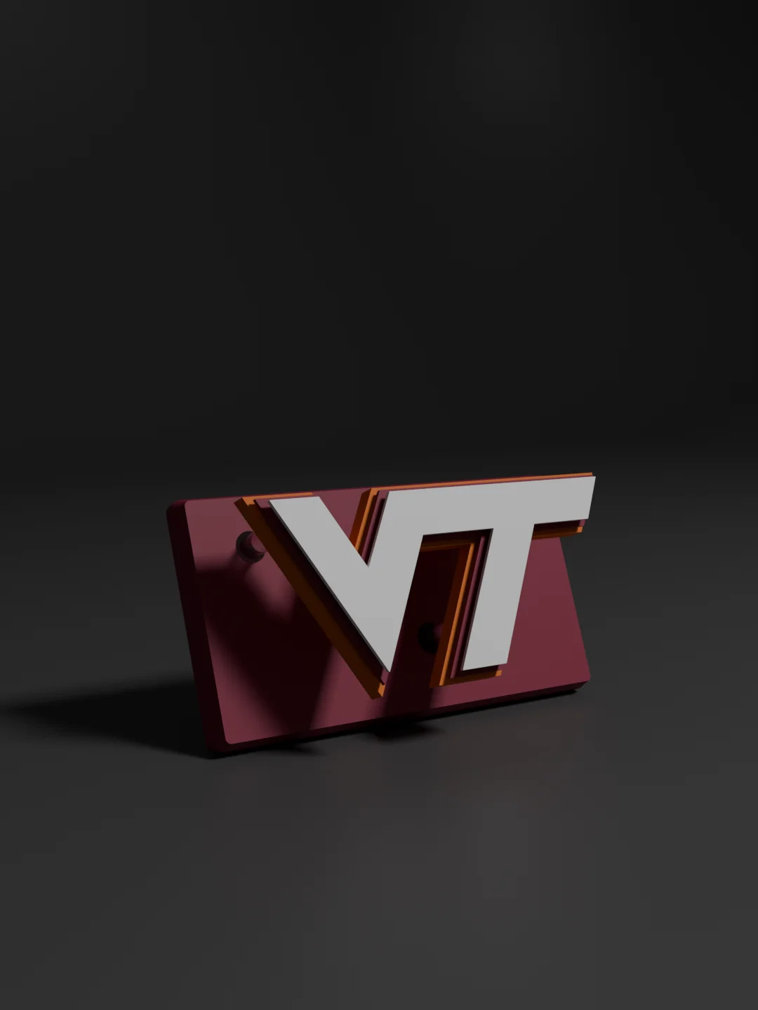 Virginia Tech Hokies 3D Printed Floating Logo Sign (Digital File Only) product image (1)