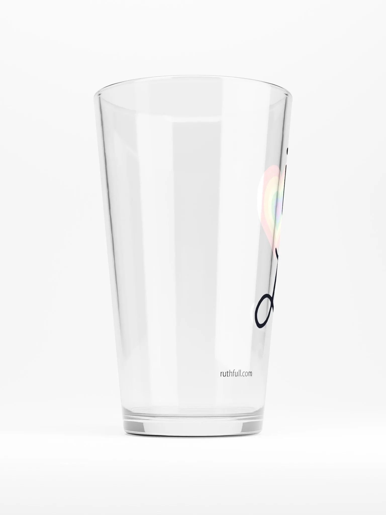 i ❤️ LA Pint Glass ~ Rainbow product image (6)