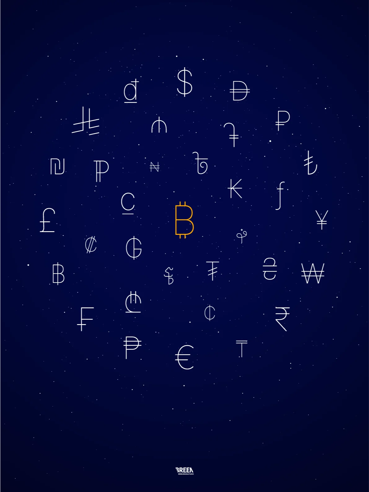 Bitcoin Currency Poster product image (1)