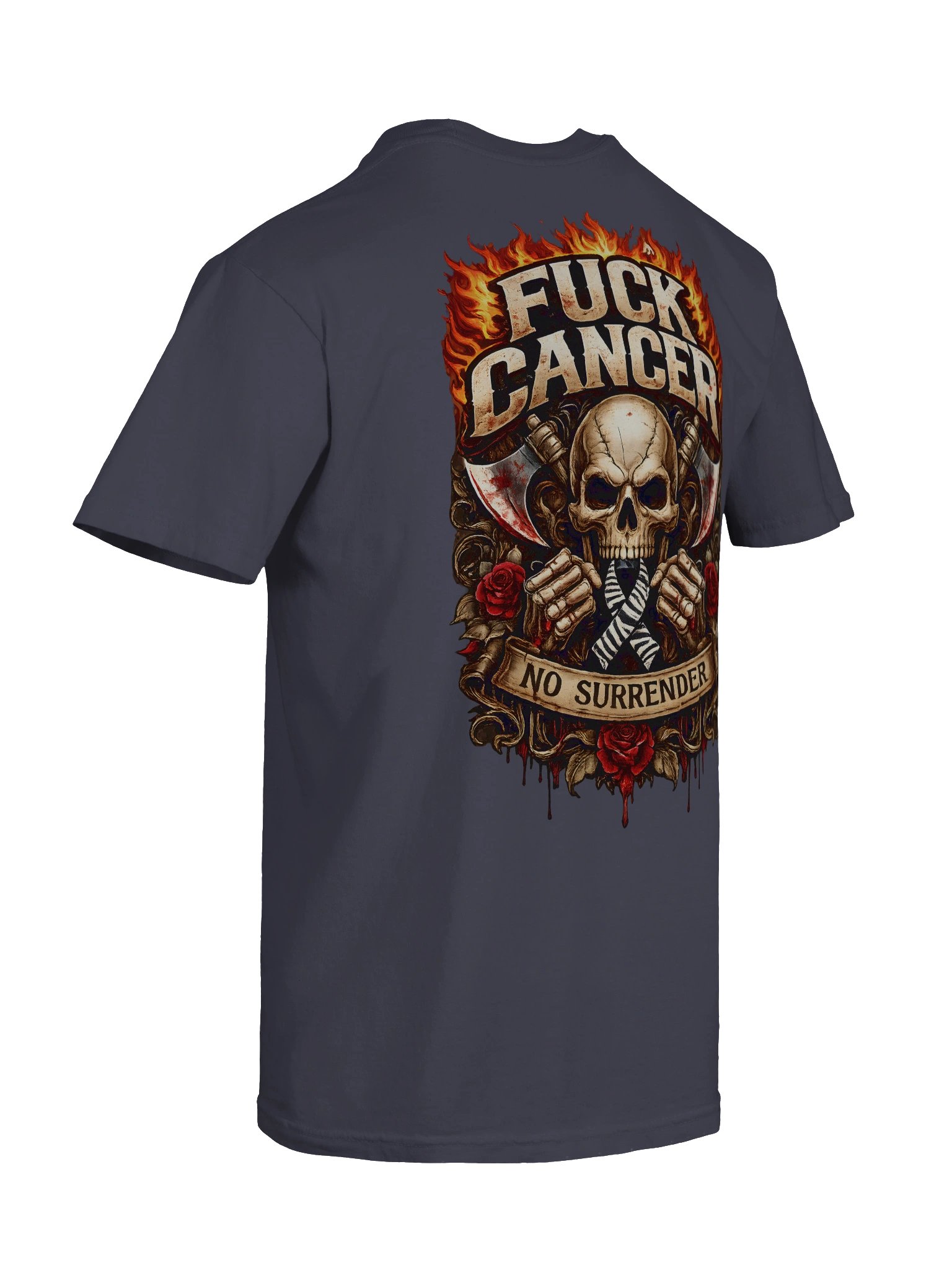 NO SURRENDER “F*CK CANCER” HOODIE (Zebra Ribbon Edition) product image (55)