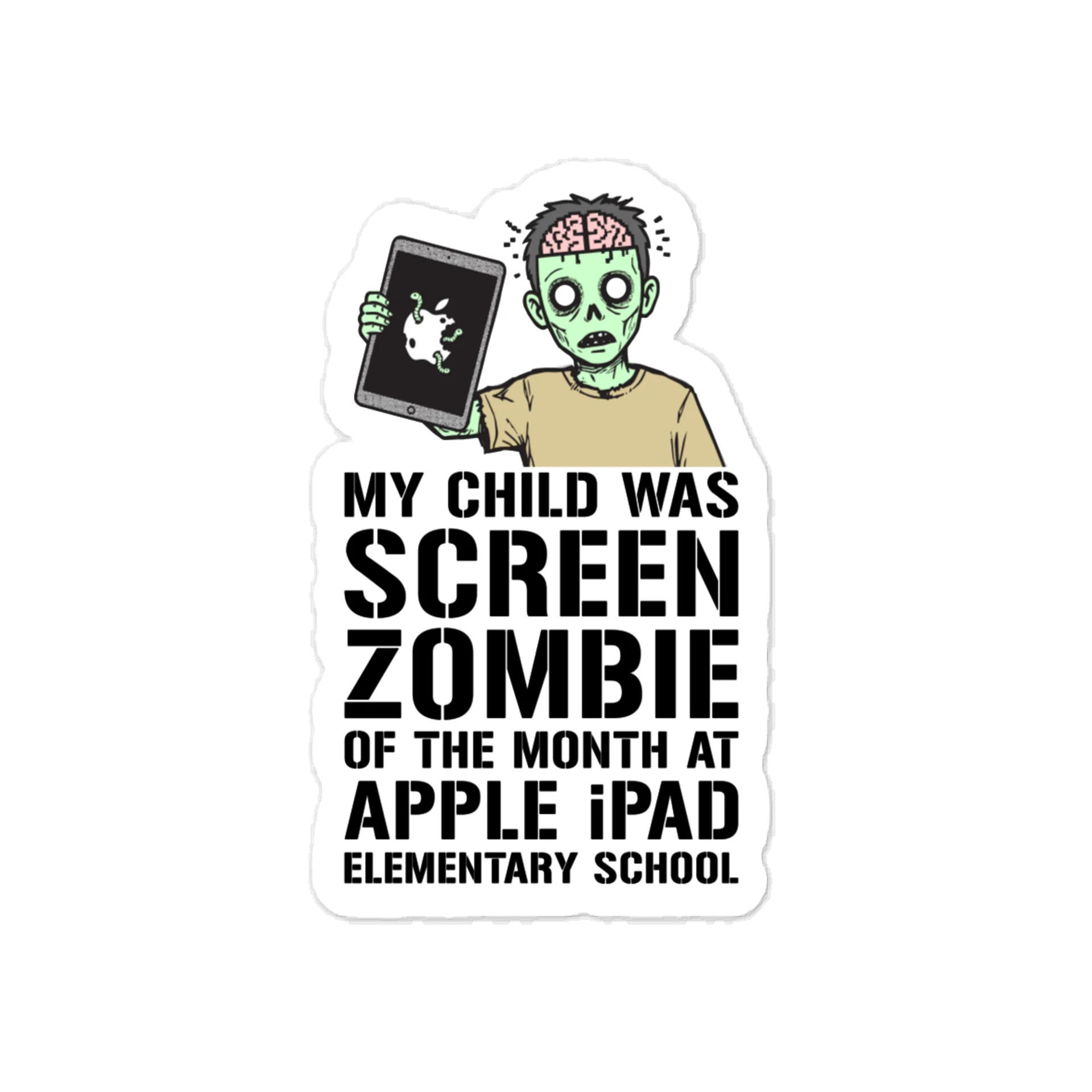 iPad Screen Zombie Vinyl Sticker product image (1)