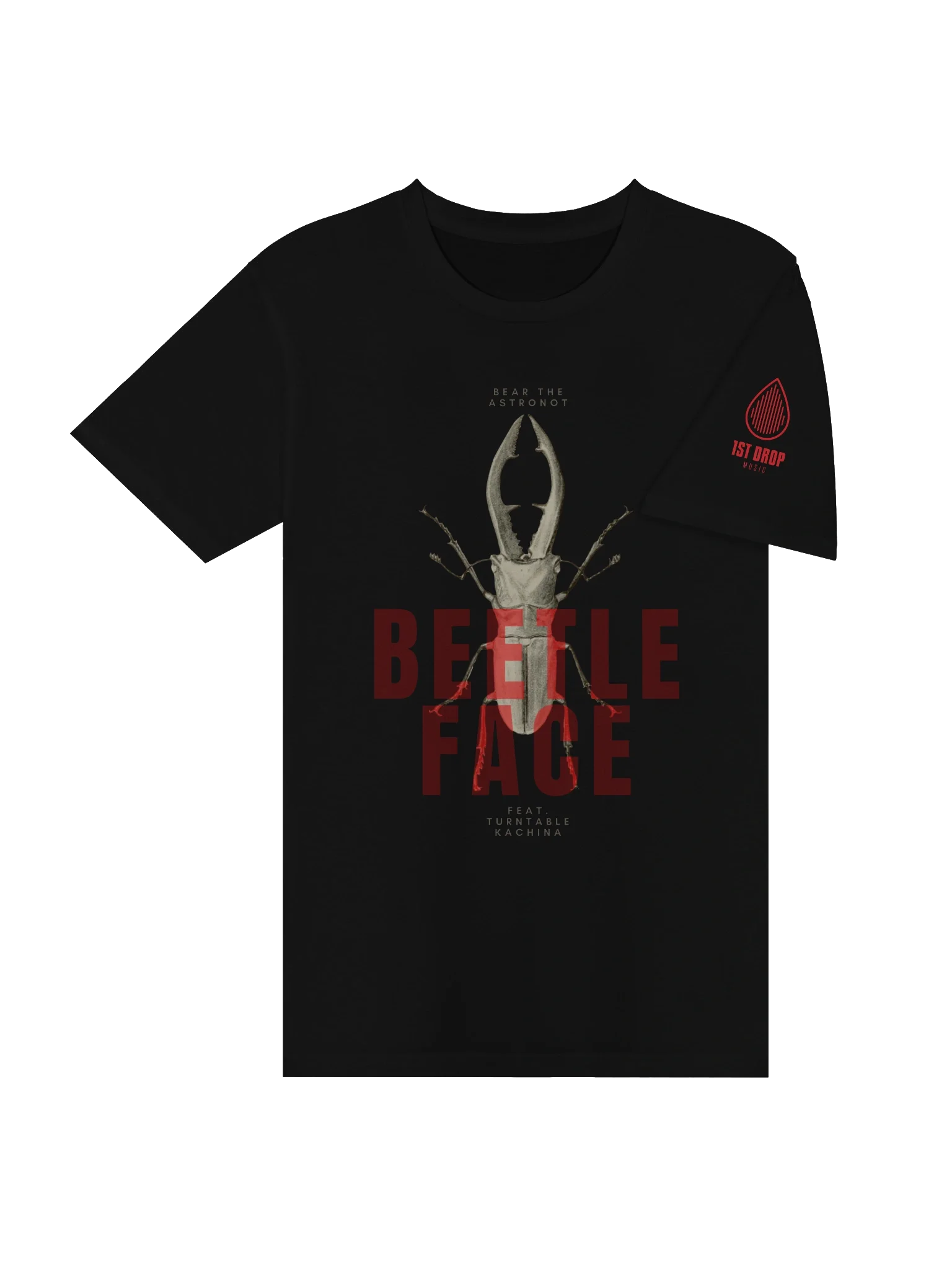 Bear the Astronot & Turntable Kachina BEETLE FACE T-shirt