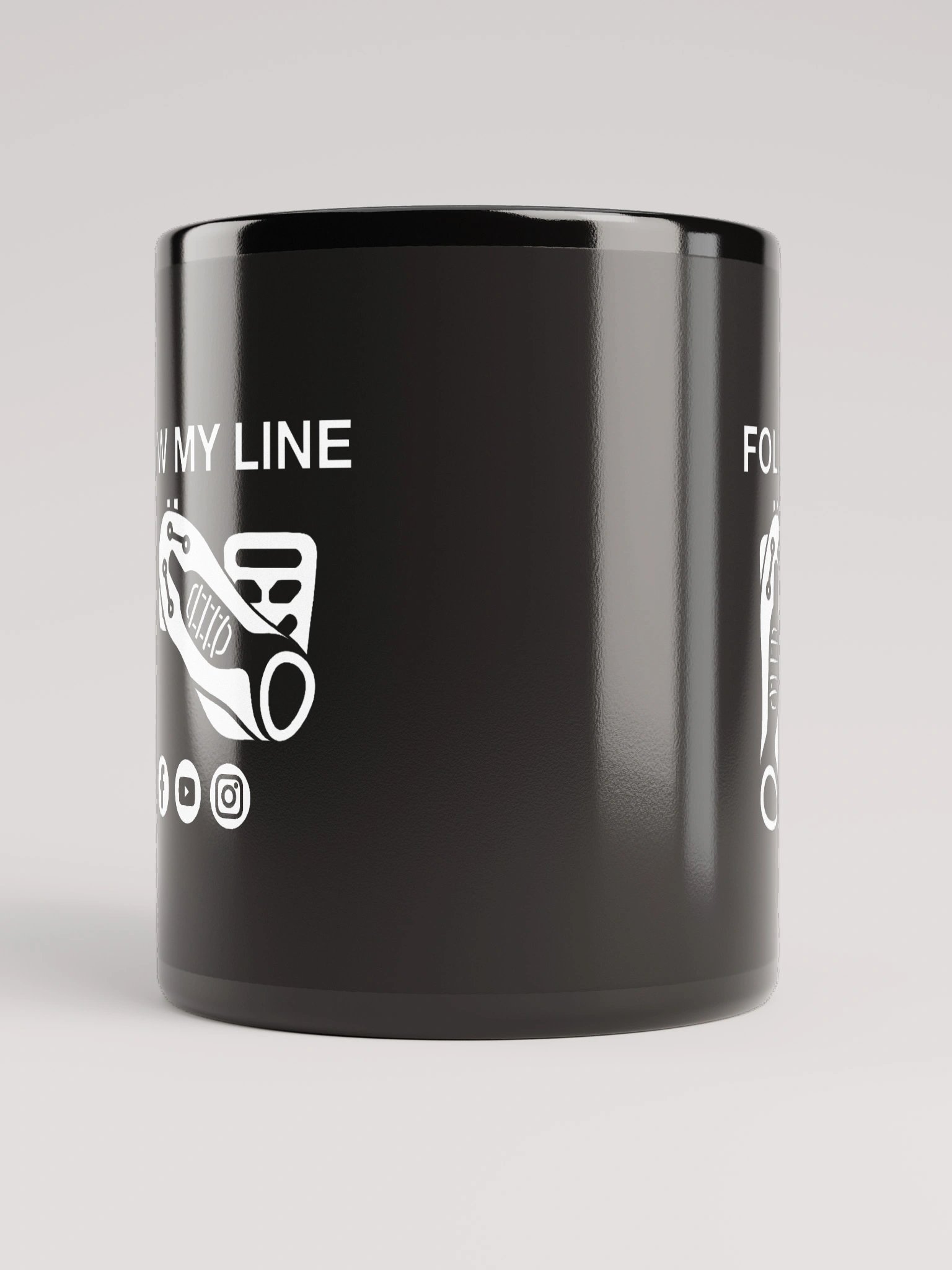 Follow My Line Logo Mug product image (3)
